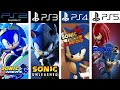 SONIC THE HEDGEHOG PlayStation Evolution PS2 PS5 SONIC