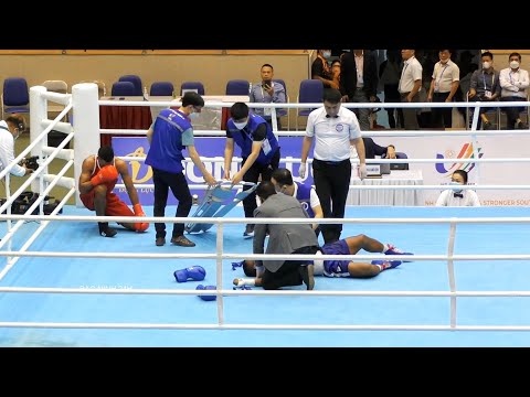 🥊Knockout🥊HUN KIMHEANG (CAM) 🆚 DELIO ANZAQECI MOUZINHO (TLS) | 1/2 Final | Boxing SEA Games 31