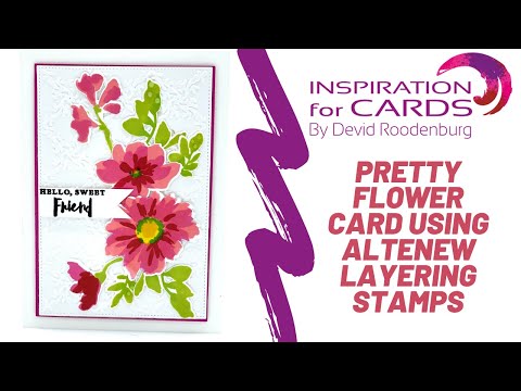 # 12 Pretty flowers using a layering stampset