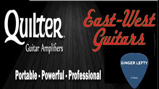 Video thumbnail for Quilter Aviator and Micropro Mach 2 at East-West Guitars by Ginger Lefty Guitar