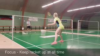 BADMINTON EXERCISE #17 - BLOCK AND KILL - BOTH SIDES, DOUBLE