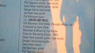 GENE CLARK with the TEXTONES  Jokers Are Wild  (1985)
