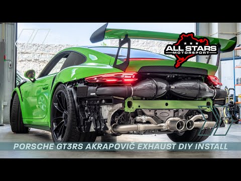 Porsche GT3 RS 911 991.2 Akrapovic Slip-On Titanium Exhaust DIY INSTALL