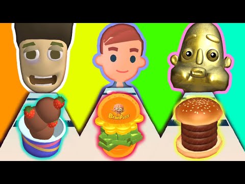 Sandwich Runner 🆚 Ice Cream Rush 🆚 Burger Rush - All Levels Gameplay 🆙 Level Up Gameplay NEW UPDATE