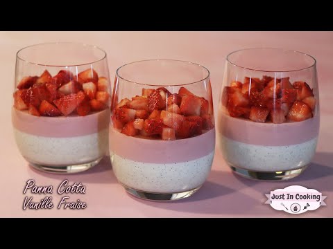 Recette de Panna Cotta Vanille Fraise