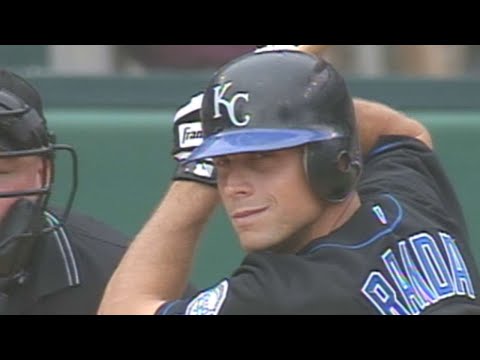 Joe Randa goes 6-for-7 with five singles