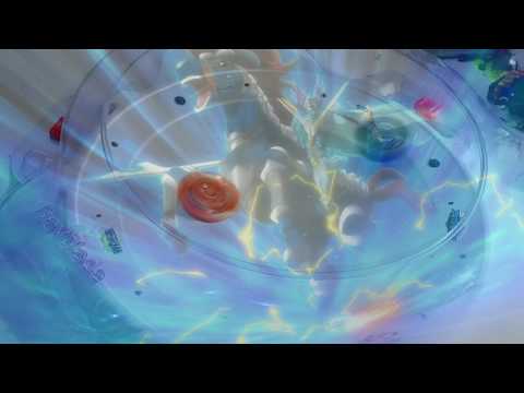 Beyblade Burst battle: Victory Valkyrie B.V. vs Rising Ragnuruk G.R. Valt vs Rentaro