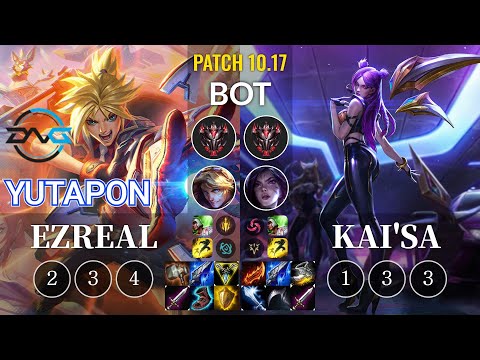 DFM Yutapon Ezreal vs Kai'Sa Bot - KR Patch 10.17