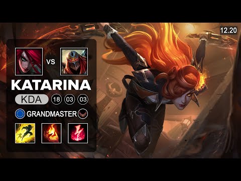 Katarina vs Zed Mid - EUW Grandmaster - Patch 12.20 Season 12