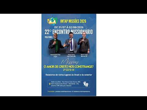 Transmissão ao vivo de Casa de Oração Rio dos Bois e Iporá