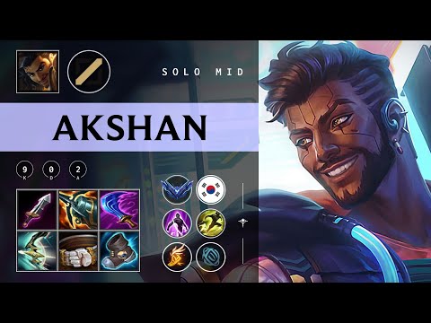 Akshan Mid vs Ahri - KR Diamond Patch 25.24