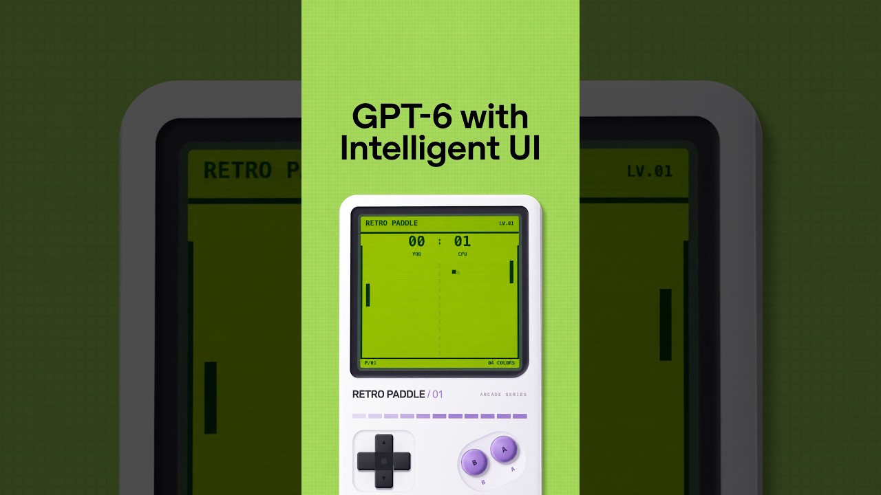 Make a game using GPT-6 with Intelligent UI
