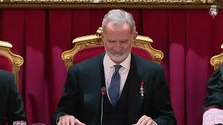 Su Majestad el Rey preside la solemne apertura del Curso Académico de las Reales Academias