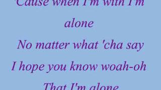 Kelly Clarkson &quot;Alone&quot; Lyrics