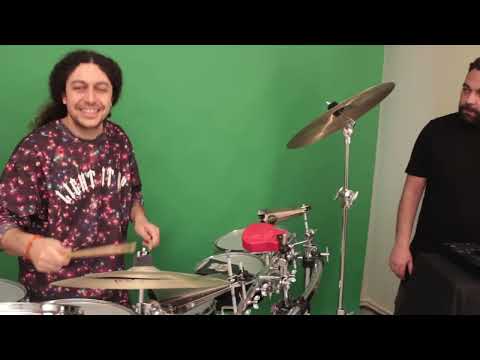 Drummer Gencer Savas with Ahmed Binali - Live performance