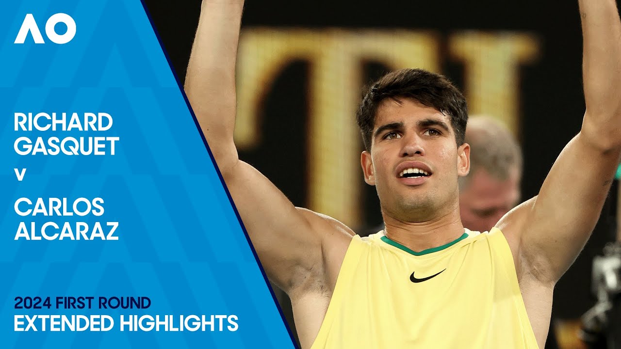  Richard Gasquet v Carlos Alcaraz Extended Highlights | Australian Open 2024 First Round video's thumbnail by Australian Open TV