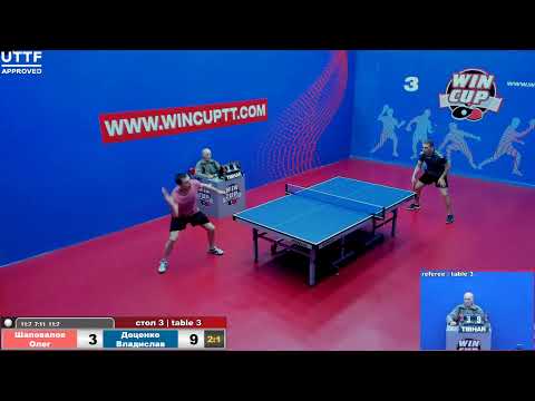 Шаповалов Олег 2-3 Доценко Владислав  Туринир Восток 3  WIN CUP 15.11.20  Зал 3