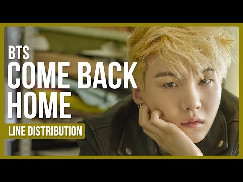BTS - Come Back Home Line Distribution (Color Coded)