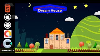 Dream House - Kids Educational Construct 3 HTML5 Game for Android and iOS with Admob