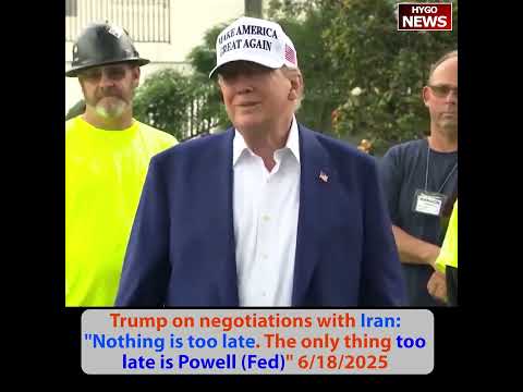 Trump: I was the hunted, now I'm the hunter; Nothing too late. only thing too late is Powell