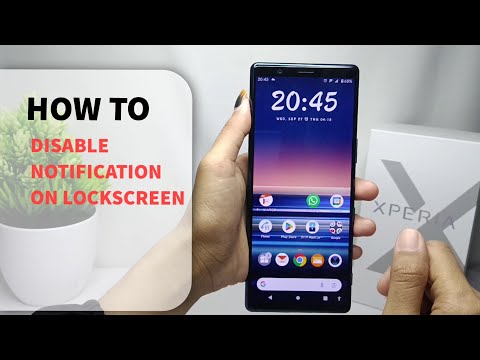 How To Disable Lock Screen Notifications In Sony Xperia