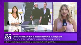 Oana Țoiu dă detalii despre recepția din SUA la care au participat frații Tate