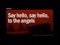 Interpol - Say Hello To The Angels Lyrics