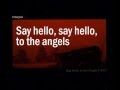 Interpol - Say Hello To The Angels Lyrics 