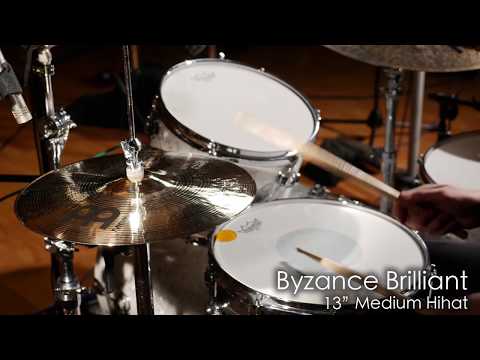 Meinl Byzance Brilliant B13MH-B 13" Medium Hi Hats, pair (w/ Video Demo) image 10