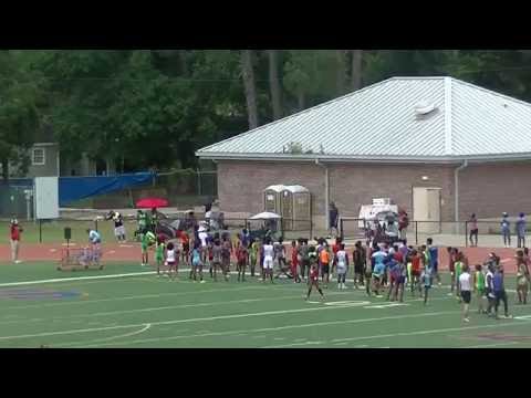 13yr Javin Bostic 25.49s 200m Prelim Heat 2 AAU Region 8 Qualifier 2016