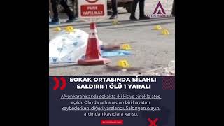 Afyon’da Sokak Ortasında Silahlı Çatışma! #afyonhabertv #haber #afyon