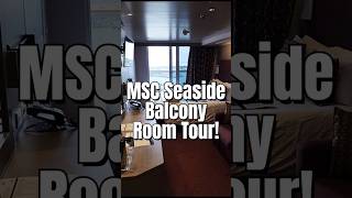 MSC Seaside Deluxe Balcony Room 13180 Cabin Tour | Up Close #msccruises #cruisesplustravel  #cruise