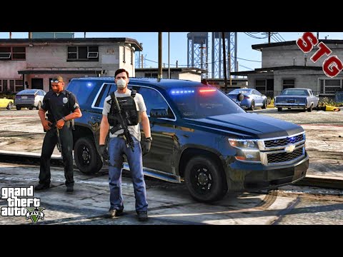 UNMARKED TAHOE| GANG UNIT PATROL!!!| #146 (GTA 5 REAL LIFE PC POLICE MOD)