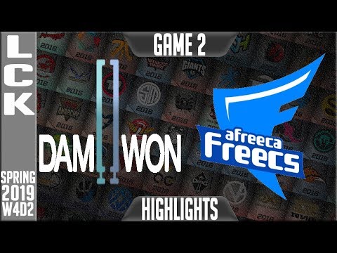 DWG vs AF Highlights Game 2 | LCK Spring 2019 Week 4 Day 2 | Damwon Gaming vs Afreeca Freecs G2