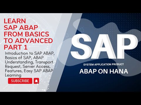 1. Introduction to SAP ABAP Complete Training
