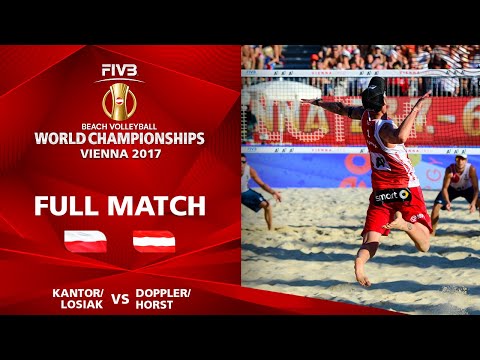 Kantor/Losiak vs. Doppler/Horst - Full Match | Beach Volleyball World Champs Vienna 2017