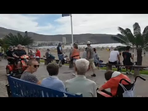 Tenerife today Los Cristianos walk 1 part 2   It's busy