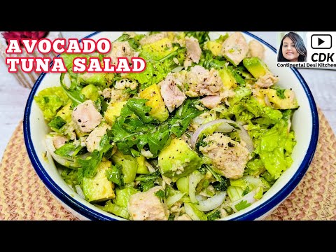 BEST AVOCADO TUNA SALAD | Keto Tuna and Avocado Salad Recipe | Low Carb Salad for Weight Loss