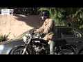 2011 Keanu Reeves takes his motorcycle for a spin / Out and About