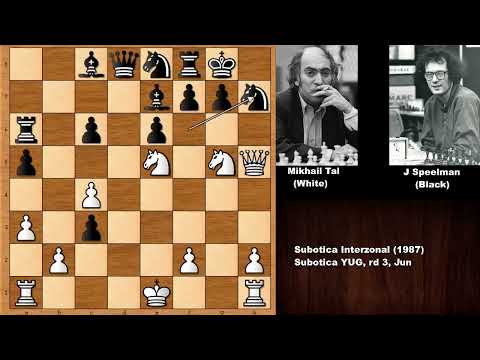 Mikhail Tal vs Jonathan Speelman (1987)