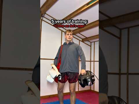 Asking coach for a spar…