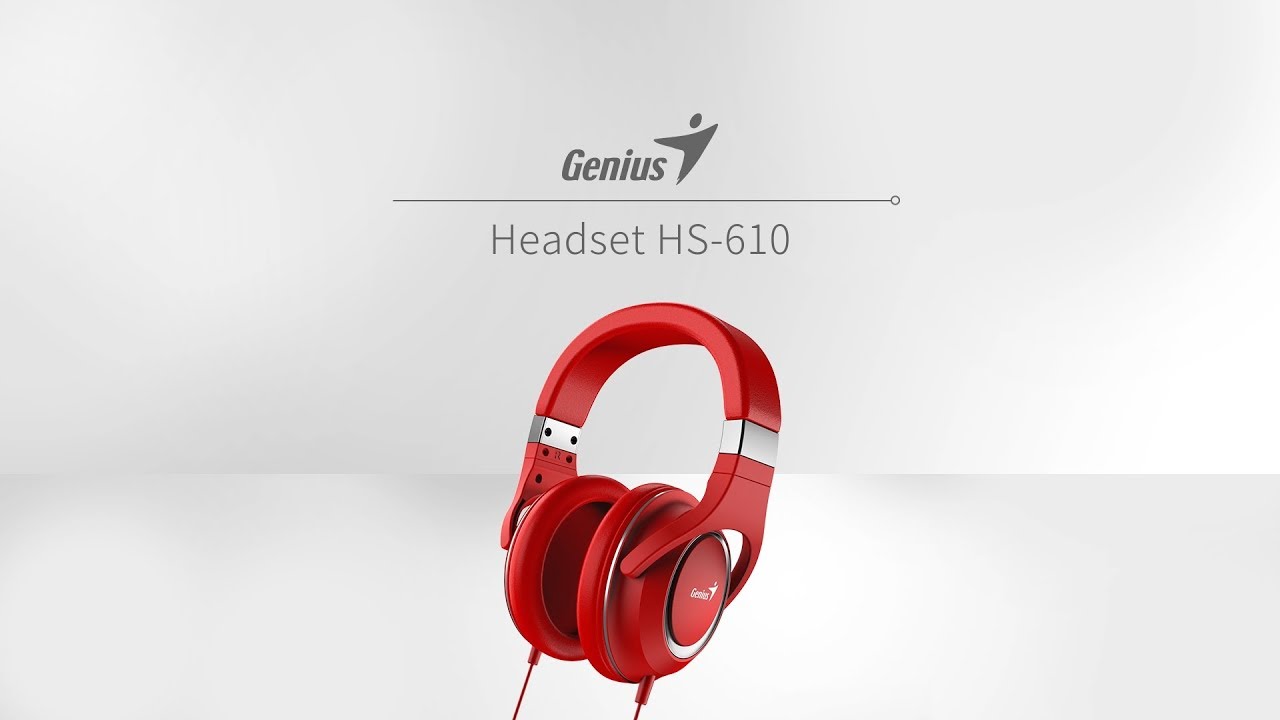 Гарнітура Genius HS-610 Mic (Red) 31710010402 video preview