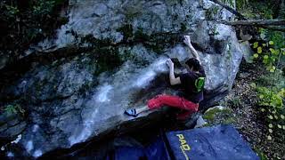 Video thumbnail of Das Individuum, 8a+. Sherwood Forest