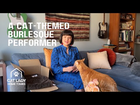 From Cat Mom to Cat-Themed Burlesque Queen | Cat Lady Home Tour