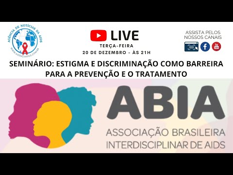 Live às Terças: Seminário Estigma e discriminação como barreira para a Prevenção e o Tratamento