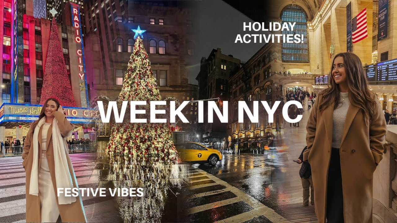 WEEK IN MY LIFE IN NYC 🎄 HOLIDAY BUCKET LIST & GETTING INTO THE CHRISTMAS SPIRIT | MORGAN YATES VLOG