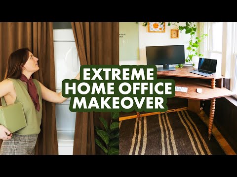 DIY EXTREME home office makeover (start to finish)