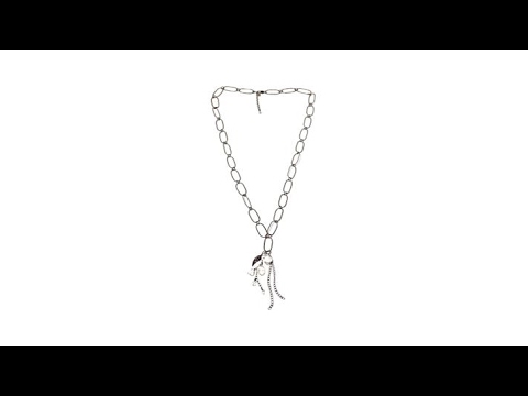 Deb Guyot Herkimer Quartz "Angel Wing" 31" Necklace