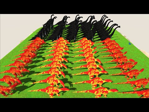 999 FIRE SPINO vs 999 BRACHIO CHAMPIONSHIP - Animal Revolt Battle Simulator