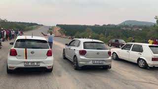 Polo GTI VS TSI And Golf mk1 drag race